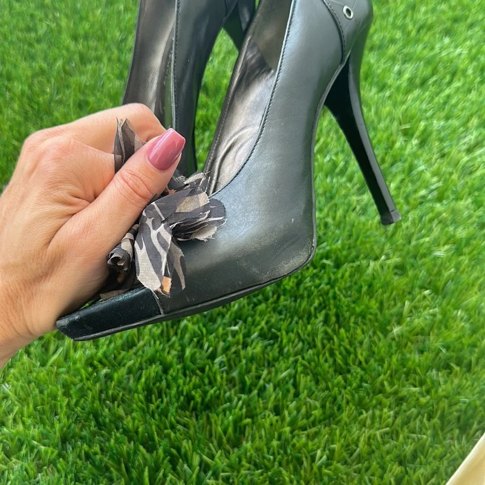 Guess by Marciano, black peep toe heels